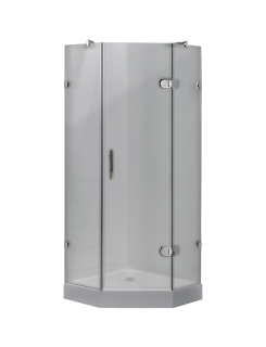 Душевой уголок Timo BY-839/80F 80x80 см хром/белый